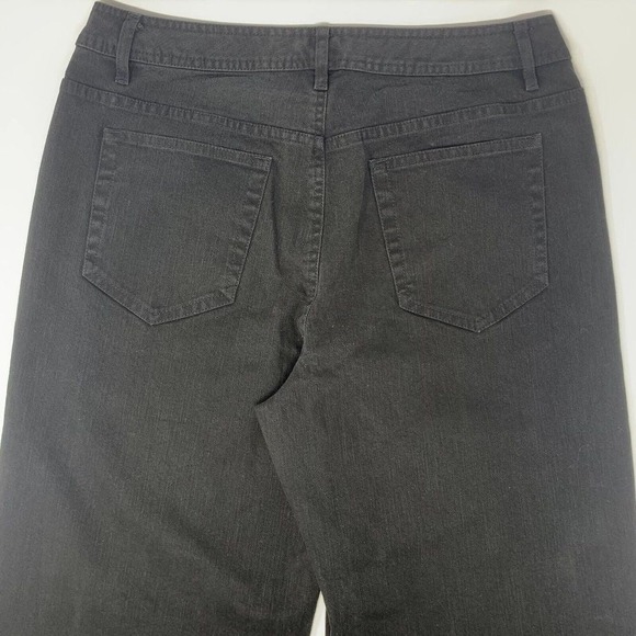 Liz Claiborne Black Stretch Straigh Leg Wide Leg Women's Jeans Size W30 L30‎ - Picture 3 of 9